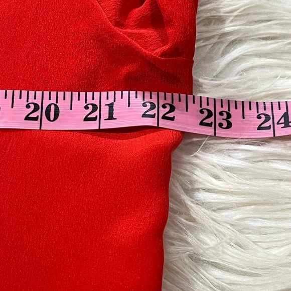 Vintage 100% Silk Red w/ Black Embroidering 2 Button Cardigan Open Blouse - Picture 14 of 16